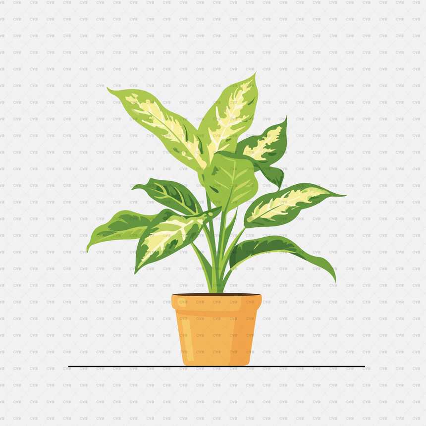 Vector Potted Plants 01