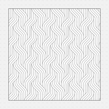Vector Illustrator Pattern wallpaper CADasbuilt AI SVG – flowing stripe weave of interlocking curved lines, seamless.