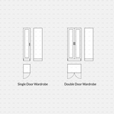 download cad dynamic and vector blocks wardrobe cadasbuilt single double door wardrobe