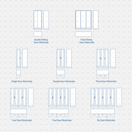 download cad dynamic and vector blocks wardrobe cadasbuilt