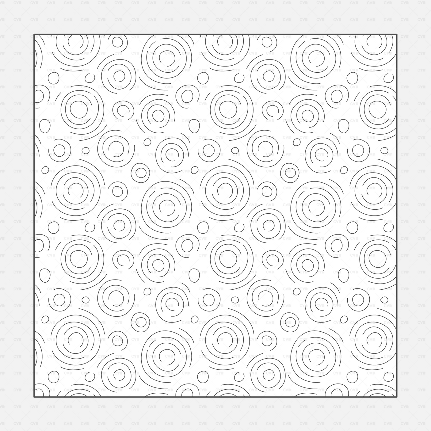 Vector Illustrator Pattern water surfaces CADasbuilt AI SVG Circular ripple waves with concentric ring sets.