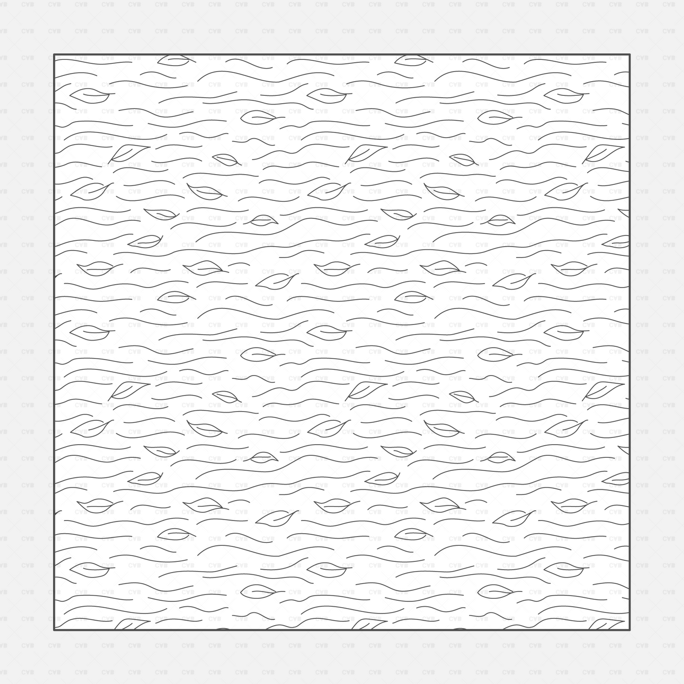 Vector Illustrator Pattern water surfaces CADasbuilt AI SVG Floating debris with leaves drifting on wavy currents.