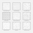 Vector Illustrator Pattern water surfaces CADasbuilt AI SVG Pack preview showing nine water surface pattern thumbnails.