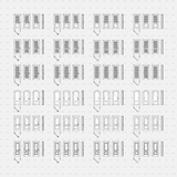Dynamic CAD Blocks - 49 Doors Mega Pack (Wooden Frame) download autocad door 