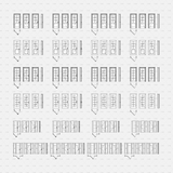 Dynamic CAD Blocks - 49 Doors Mega Pack (Wooden Frame) download autocad door top view section front 
