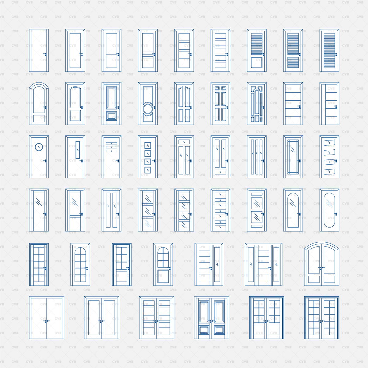 Download CAD Dynamic Blocks Doors Pack | CADasBuilt – cadasbuilt