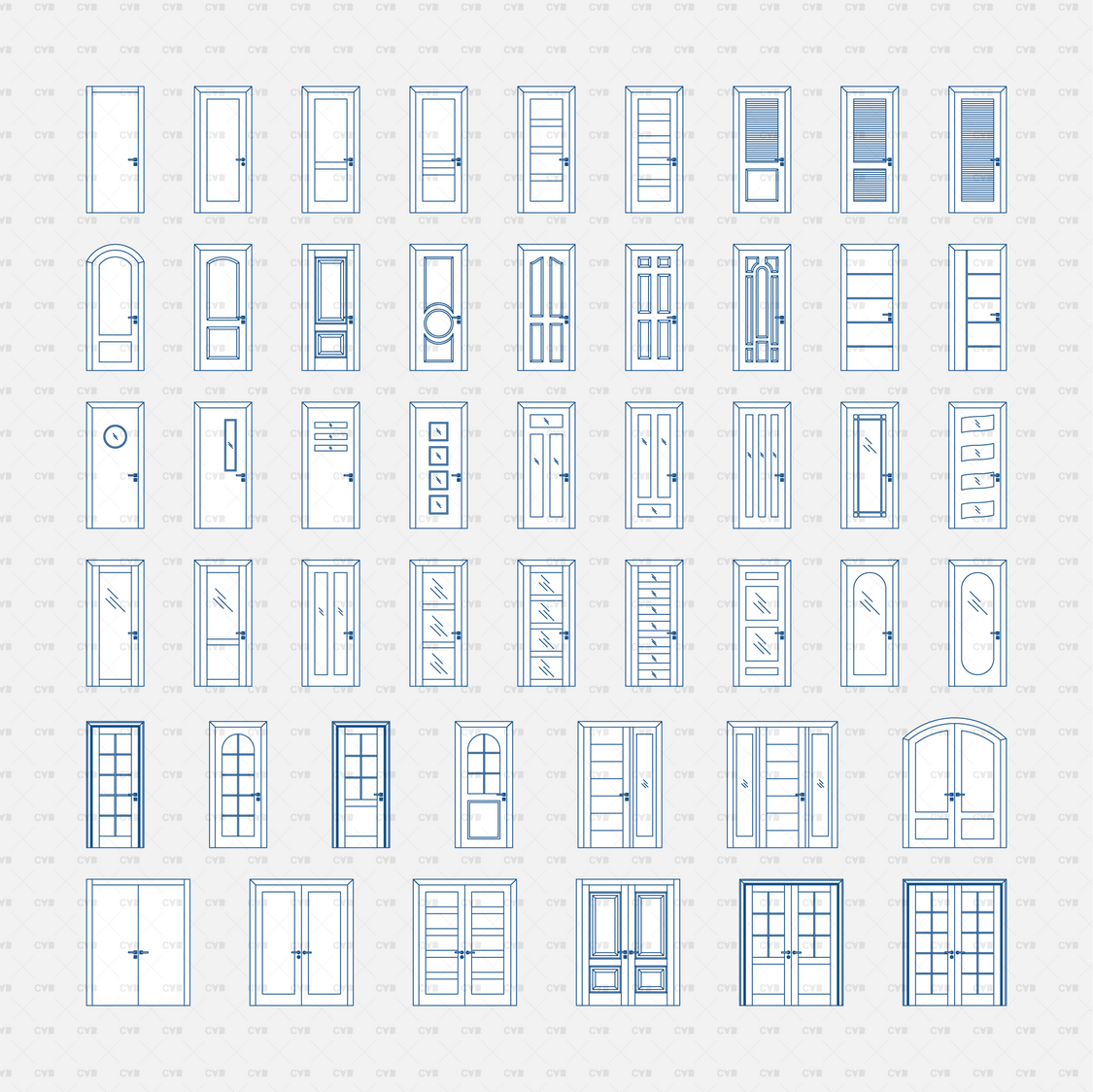 Door & Window CAD Blocks DWG for AutoCAD | CADasBuilt – cadasbuilt