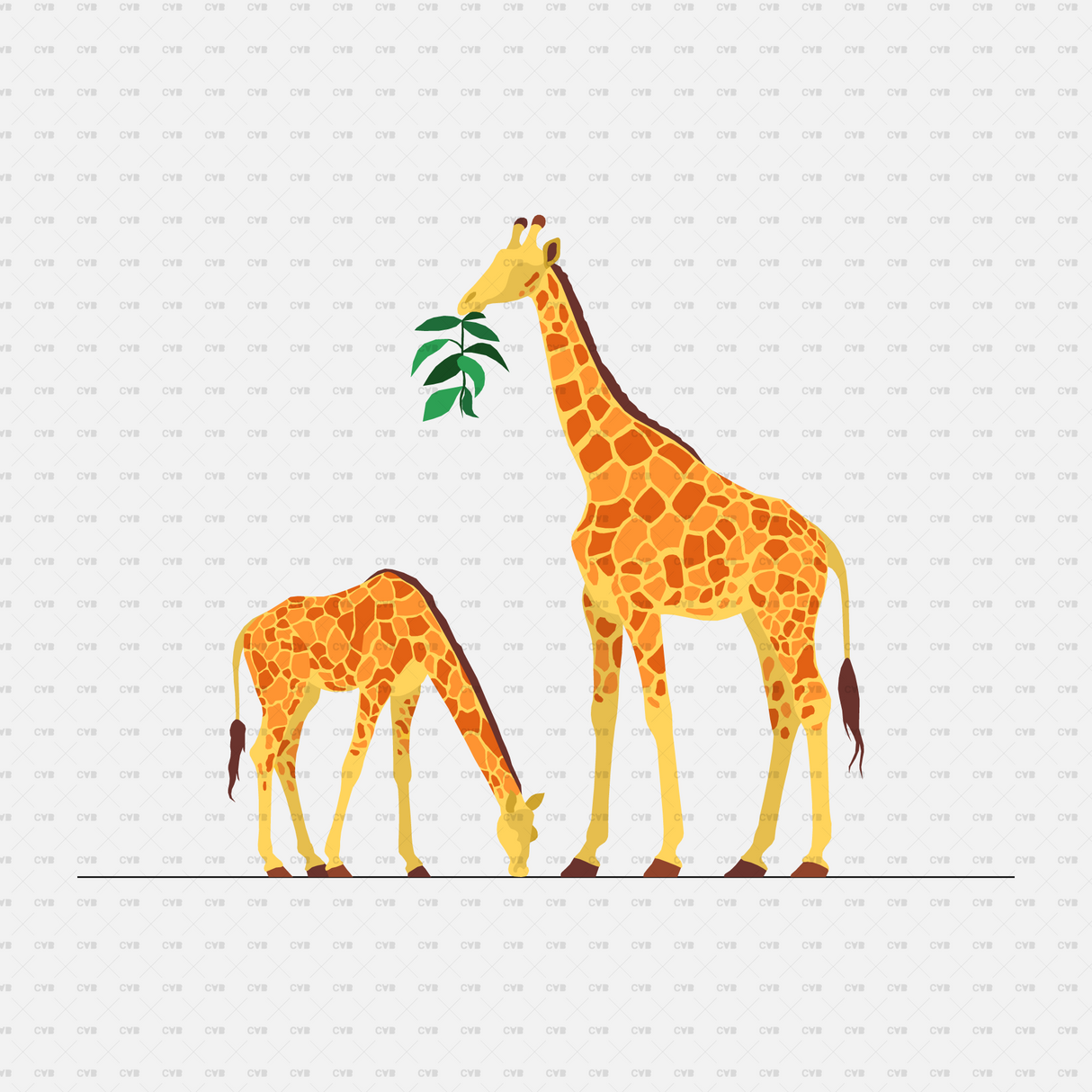 download vector giraffe