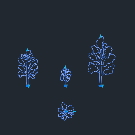 Download DYNAMIC CAD Trees BLOCKS Silhouettes | CADasBuilt – cadasbuilt